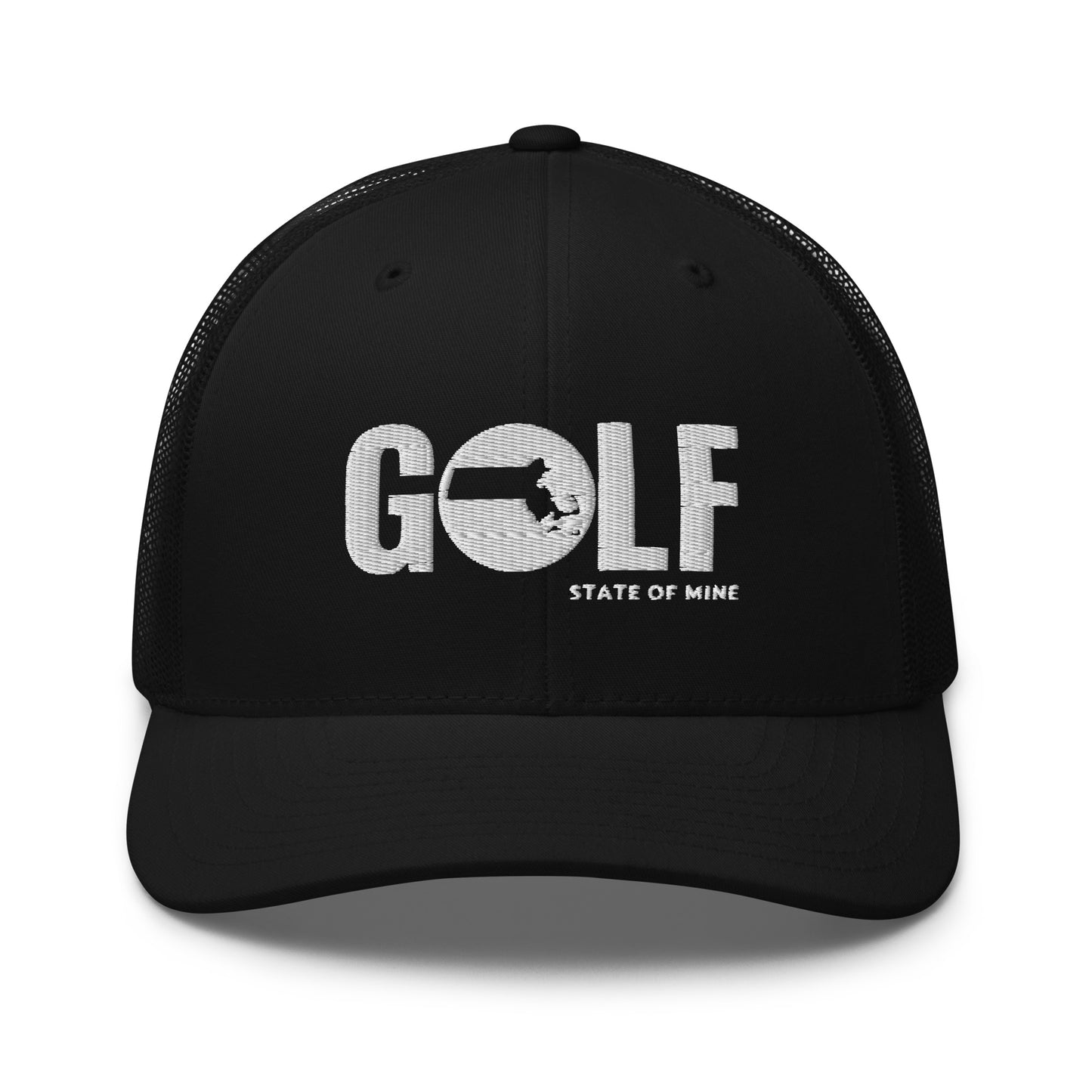 Massachusetts Golf State of Mine Trucker Hat