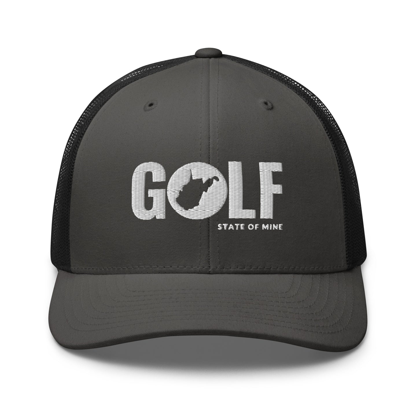 West Virginia Golf State of Mine Trucker Hat