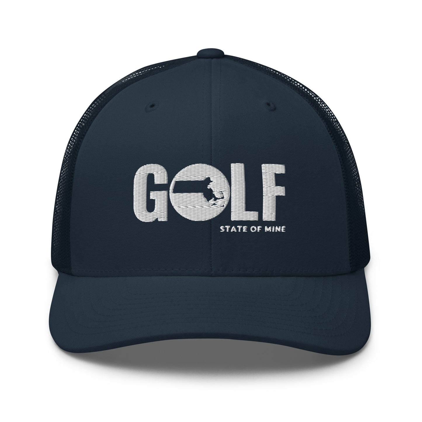 Massachusetts Golf State of Mine Trucker Hat